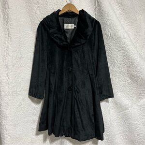 Luxurious Long Black Womens Jacket by Beta’s Choice Size Small, #372